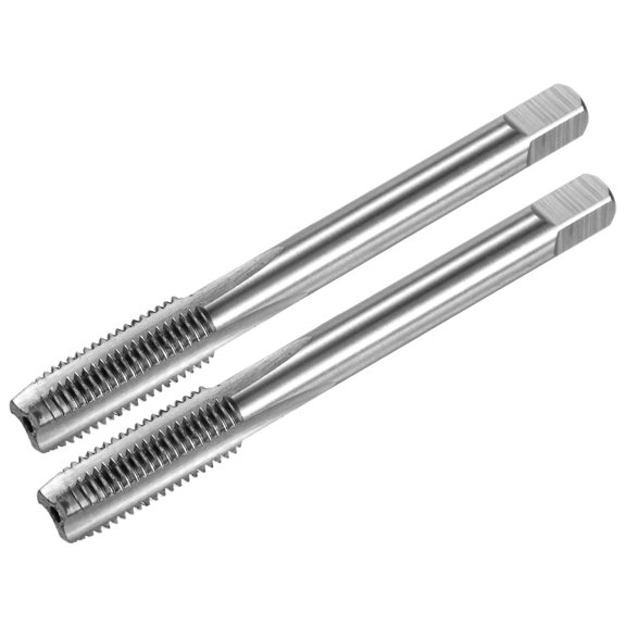 Uxcell 2-Pack M8x1mm Metric Thread Tap, High Speed Steel 71mm Length Straight Flute Right Hand Thread Screw Tapping Tool