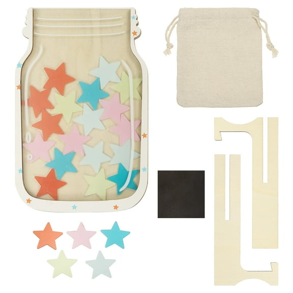 Uxcell 2 Pack Magnetic Reward Jar, Heart Jar Classroom Reward Chart for Good Behavior Home Management Classroom Tools, Mixed Color