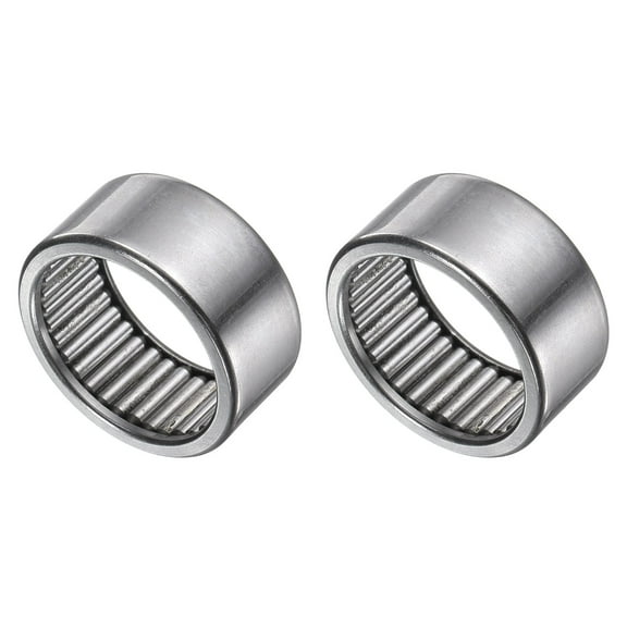 Uxcell 2 Pack Needle Roller Bearings, B-1710 Bore 1-1/16 Inch OD 1-5/16 Inch 5/8 Inch Width Steel Track Roller Bearings Open End for Mower, Lawn Tractor, Automotive