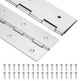 thumbnail image 1 of Uxcell 2 Pack Piano Hinge, 18"x3" Stainless Steel Continuous & Piano Hinges, Silver, 1 of 6