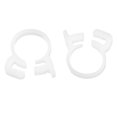 thumbnail image 1 of Uxcell 2 Pack Plastic 13.5-15.5 mm Adjustable Double Snap Grip Hose Clamps, White, 1 of 5