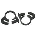 thumbnail image 1 of Uxcell 2 Pack Plastic 17.3-19.1 mm Adjustable Double Snap Grip Hose Clamps, Black, 1 of 5