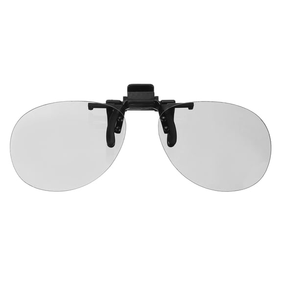 Uxcell 2 Pack Polarized Clip-on 3D Glasses, Passive Circular 3D Viewing Glasses Frames for Anaglyph Movies Theater Games TV Photo Projector
