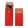 thumbnail image 1 of Uxcell 2 Pack Portable Felt Glasses Case, Soft Slip-in Pouch Case, Eyeglasses Bag Sunglasses Storage Pouch for Men and Women (Snap Style, Red), 1 of 7