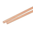 thumbnail image 1 of Uxcell Pure Copper Round Rod Diameter Length Solid Copper Rod Lathe Bar Stock for Metal Craft 5 x 300mm 2pcs, 1 of 6