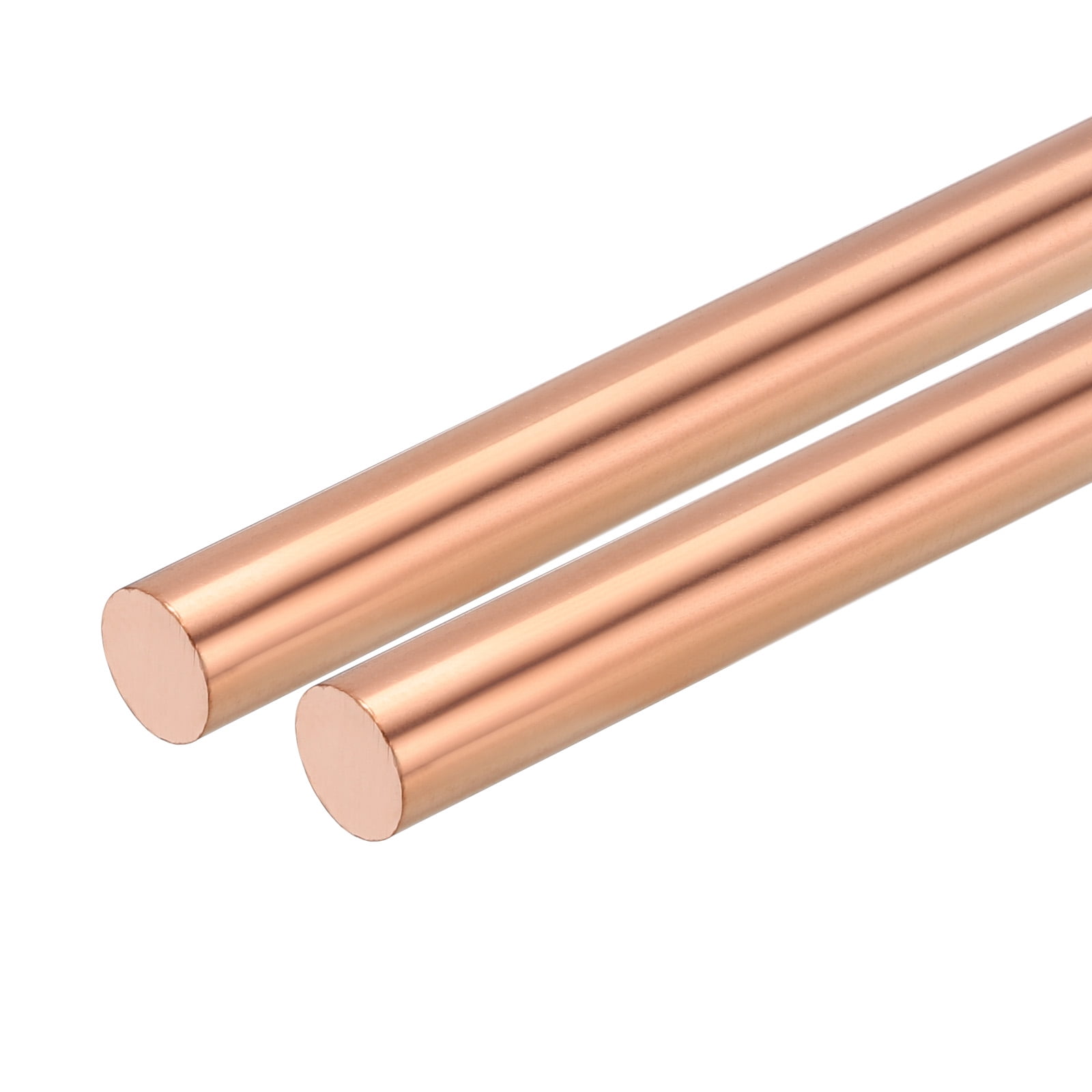 COYOUCO 1Pcs Pure Copper Round Rod 250Mm Length Bare Copper Metal Rod Solid Copper Rod Lathe Bar Stock For Metal Crafts, Metal Working Hobbies,32mm