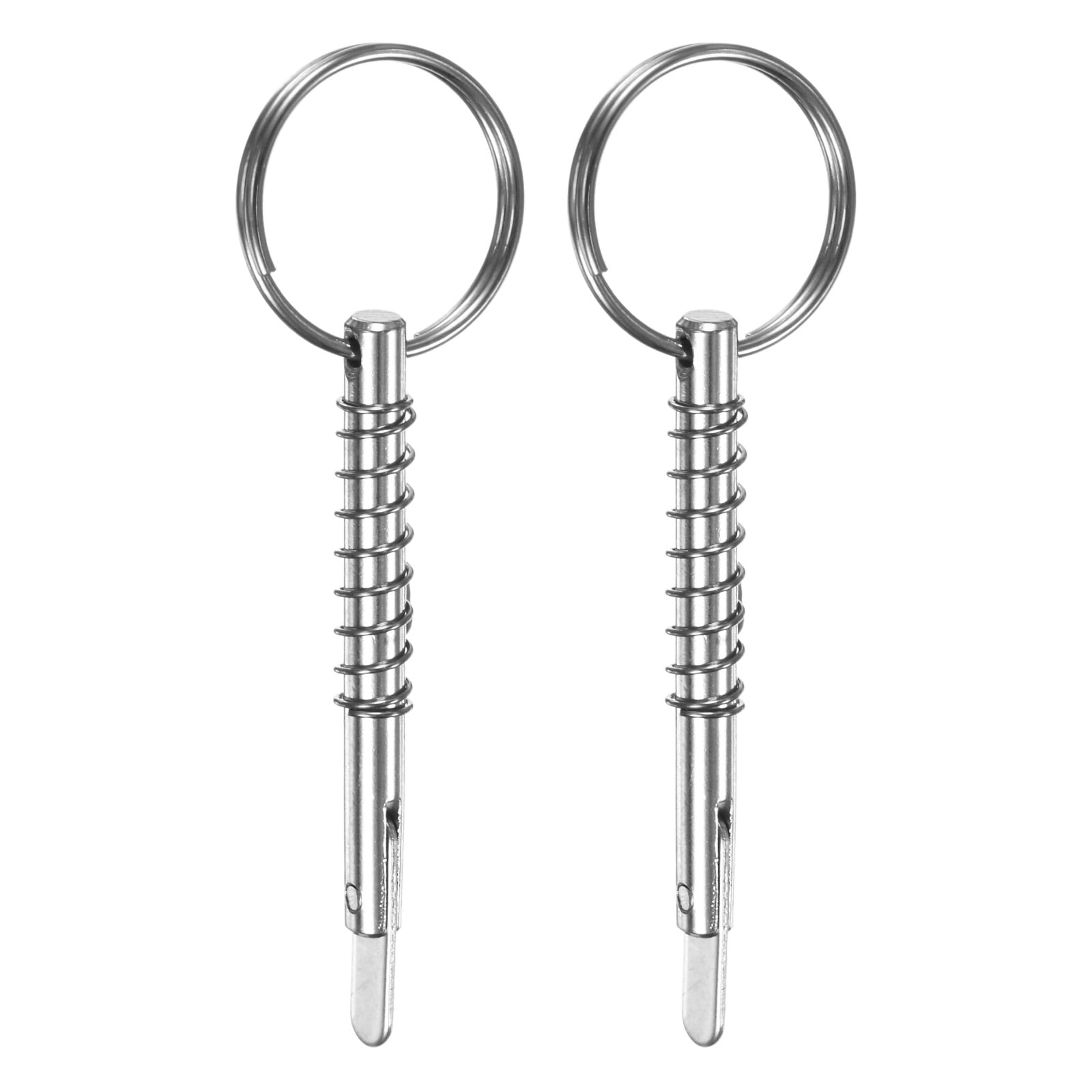 2つステンレススチールBiminiトップボールピンwith Lanyard – ボールピンスタイル 4個 Marine 316 ステンレススチール クイックリリースピン ビミニ