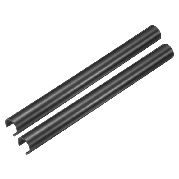 Uxcell 2 Pack Radiator Pipe Sleeves 15 x 200mm (0.59 x 7.87") - Plastic Radiator Pipe Covers for Kitchen, Bathroom, Toilet Gas Wall Tube Decoration, Black