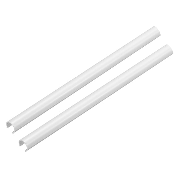 Uxcell 2 Pack Radiator Pipe Sleeves 15 x 300mm (0.59 x 11.81") - Plastic Radiator Pipe Covers for Kitchen, Bathroom, Toilet Gas Wall Tube Decoration, White