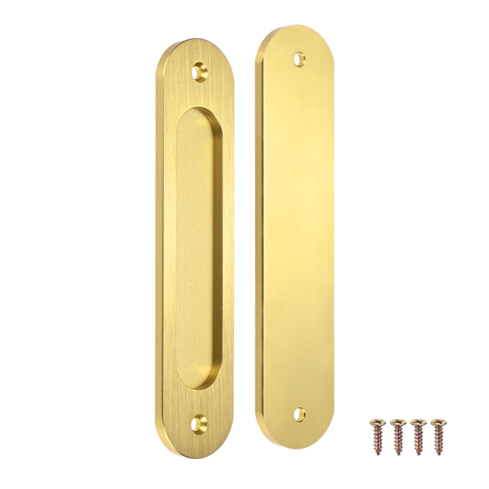 Uxcell 2-Pack Recessed Finger Pulls, 7 Inch Aluminum Alloy Sliding
