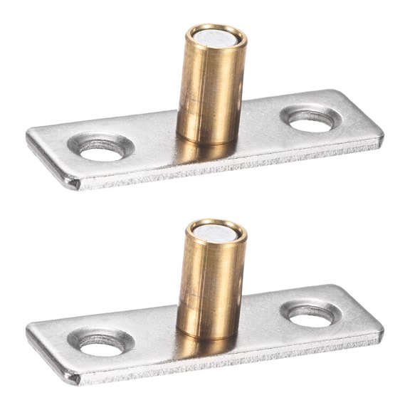 Uxcell 2-Pack Roller Guide Sliding, 5.5mm/0.22" Dia Sliding Floor Guide, Door Cabinet Hardware, Drawer Slides Stopper [Gold]