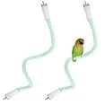 thumbnail image 1 of Uxcell 2-Pack Rope Perches for Bird Cages, 23.6 in Length Comfort Grip Flexible Rope Perch Beak & Paw Grinding Bird Platform Sand [Cyan], 1 of 8