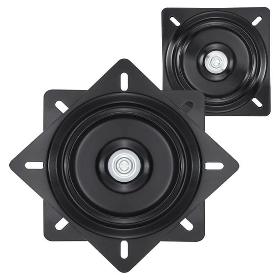 Uxcell 2 Pack Seat Swivel Base A3 Steel Plate, 8 Inch Bar Stool Swivel for Recliner Chair & Bar Stool, Black