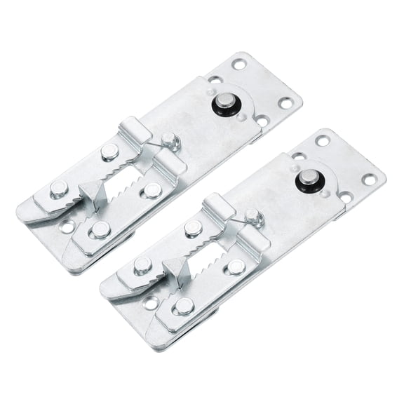 Uxcell 2 Pack Sectional Couch Connector, 163mm Non-Slip Adjustable Interlocking Sofa Connector Heavy Duty Couch Clamps Clips for Keeping Furniture Sofas from Sliding, Silver