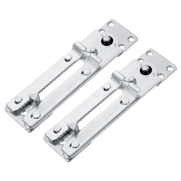 Uxcell 2 Pack Sectional Couch Connector, 200mm Non-Slip Adjustable Interlocking Sofa Connector Heavy Duty Couch Clamps Clips for Keeping Furniture Sofas from Sliding, Silver