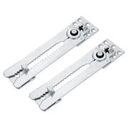 Uxcell 2 Pack Sectional Couch Connector, 220mm Non-Slip Adjustable Interlocking Sofa Connector Heavy Duty Couch Clamps Clips for Keeping Furniture Sofas from Sliding, Silver