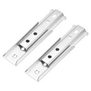 Uxcell 2 Pack Sectional Couch Connectors, Furniture Connectors Bed Part Interlocking Sofa Connector Bracket for Keeping Furniture Sofas from Sliding 120mm, Silver