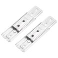 thumbnail image 1 of Uxcell 2 Pack Sectional Couch Connectors, Furniture Connectors Bed Parts Interlocking Sofa Connector Bracket for Keeping Furniture Sofas from Sliding (120mm, Silver), 1 of 7