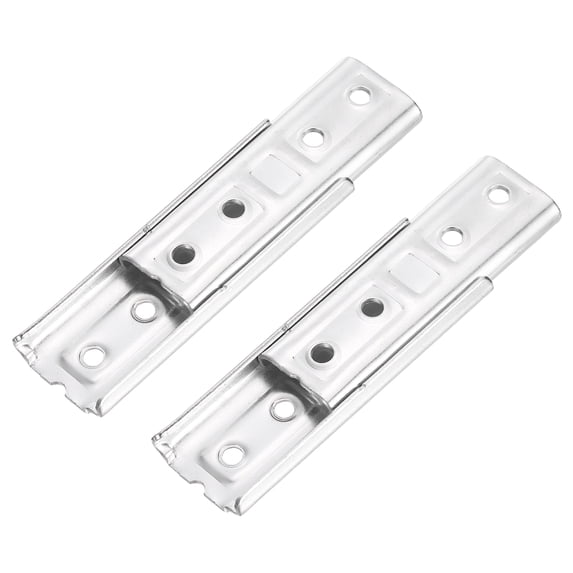 Uxcell 2 Pack Sectional Couch Connectors, Furniture Connectors Bed Parts Interlocking Sofa Connector Bracket for Keeping Furniture Sofas from Sliding (120mm, Silver)