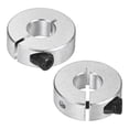 thumbnail image 1 of Uxcell 2-Pack Single Split Shaft Collar 12mm Bore 30mm OD, 10mm Thickness Aluminum Clamp-On Shaft Collars [Silver], 1 of 6