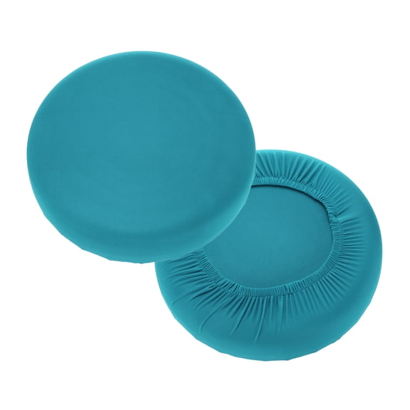 Uxcell 2 Pack Stool Covers Round 11-15" Washable Dustproof Slipcover with Elastic Fluorescent Emerald Green