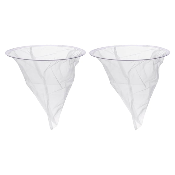 Uxcell 2 Pack Strainer Filter, Nylon Filter Conical Bags with Metal Circle for Beekeepers