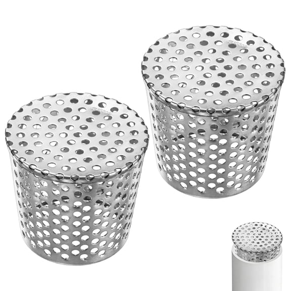Uxcell 2-Pack Termination Mesh Screen Vent Covers, 3.542.87 Inch ID Stainless Steel Conical Exhaust Pipe Cover Strainer for Preventing Birds/Leaves from Entering