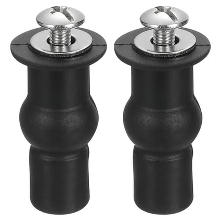 Uxcell 2 Pack Toilet Seat Hinge Screw, Stainless Steel M5 Universal Toilet Seat Screws 1.6" Expanding Rubber Bolt with 14mm Gasket for Toilet Seat Replacement Parts