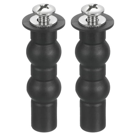 Uxcell 2 Pack Toilet Seat Hinge Screw, Stainless Steel M6 Universal Toilet Seat Screws 2.5" Expanding Rubber Bolt with 0.55" Gasket for Toilet Seat Replacement Parts