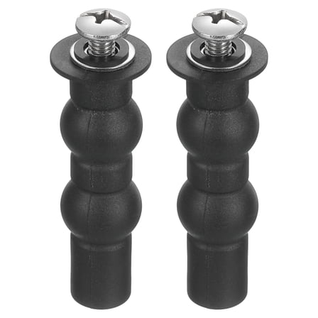 Uxcell 2 Pack Toilet Seat Hinge Screw, Stainless Steel Universal Toilet Seat Screws Expanding Rubber Bolt with 0.55" Gasket for Toilet Seat Replacement Parts