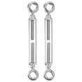 thumbnail image 1 of Uxcell 2-Pack Turnbuckle Eye and Eye, M10 Stainless Steel Heavy Turnbuckles Wire Rope Tension Adjustable Tension, 1 of 7