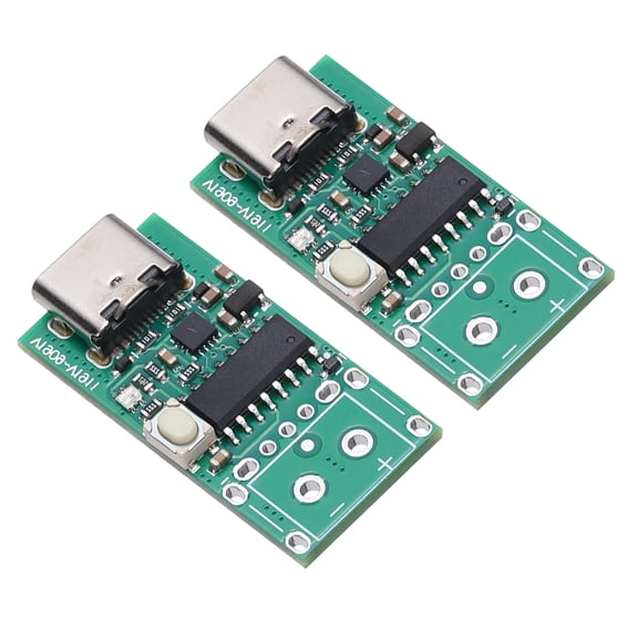 Uxcell 2 Pack Type-C USB-C PD2.0/3.0 to DC PD Protocol Fast Charge Trigger Wire Welding Model Detector Bare Board Design for DIY Power Solutions