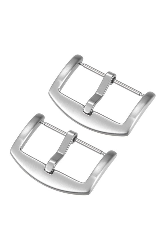 2 Pack Watch Brushed Stainless Steel Arc Side Type Buckle, for 26mm Width Watch Bands