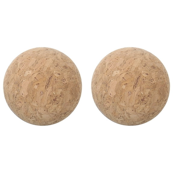 Uxcell 2 Pack Wine Cork Ball, 35mm/1.4 Inch Wooden Cork Ball Stopper Cork Caps Stoppers