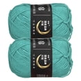 thumbnail image 1 of Uxcell Acrylic Yarn Skeins Soft Crochet Yarns for Knitting and Crocheting Craft Project Blue Green, 1 of 7