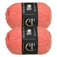 thumbnail image 1 of Uxcell Acrylic Yarn Skeins Soft Crochet Yarns for Knitting and Crocheting Craft Project Brick red, 1 of 7