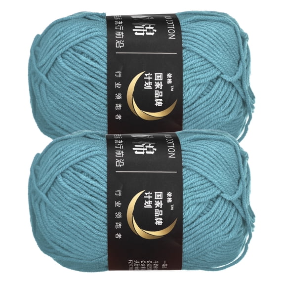 Uxcell Acrylic Yarn Skeins Soft Crochet Yarns for Knitting and Crocheting Craft Project Dark Blue
