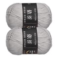 thumbnail image 1 of Uxcell Acrylic Yarn Skeins Soft Crochet Yarns for Knitting and Crocheting Craft Project Grey, 1 of 7