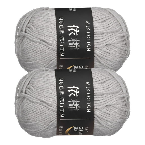 Uxcell Acrylic Yarn Skeins Soft Crochet Yarns for Knitting and Crocheting Craft Project Grey
