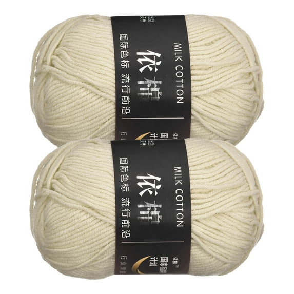 Uxcell Acrylic Yarn Skeins Soft Crochet Yarns for Knitting and Crocheting Craft Project White Grey