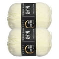 thumbnail image 1 of Uxcell Acrylic Yarn Skeins Soft Crochet Yarns for Knitting and Crocheting Craft Project White, 1 of 7