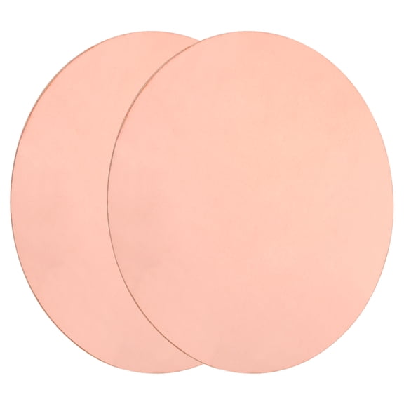 Uxcell 2 PackCopper Round Plate, 0.04"(1mm) Thick 5.5"(140mm) Dia T2 Pure Copper Sheet