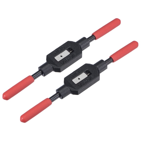 Uxcell 2 Packs 1/16"-3/8" / Metric M1-M10 Adjustable Tap Wrench Handle Plastic Handle Tapping Tool