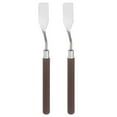 thumbnail image 1 of Uxcell 2 Packs 16mm Width No.1 Stainless Steel Palette knife Spatula Oil Painting Knife Red Wood Handle, 1 of 6