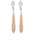 thumbnail image 1 of Uxcell 2 Packs 22mm Width No.20 Stainless Steel Palette knife Spatula Oil Painting Knife Wood Handle, 1 of 6