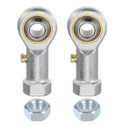 Uxcell 2 Packs PHSB4 Female Rod End Bearing 1/4 Inch Bore and 1/4-28 Right Hand Thread, Includes Jam Nut