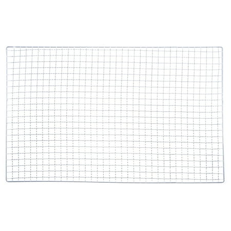 Uxcell 2 Packs Square BBQ Grill Net 11.8"x19.7" Galvanized Iron Barbecue Mesh Mat for Baking Charcoal Grilling Roasting