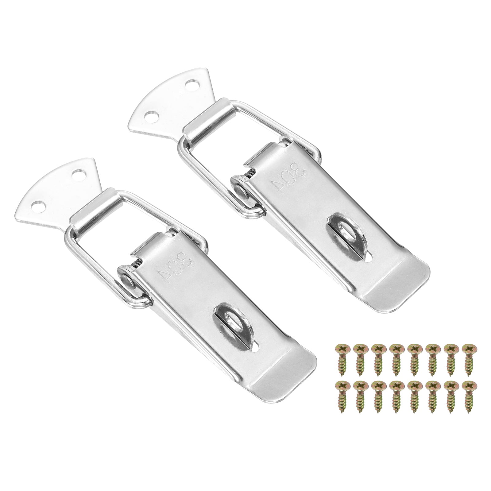 Spring Loaded Hasp Uxcell 2 Pcs 1.26 Inch 304 Stainless Steel Spring Loaded Toggle Latch ...