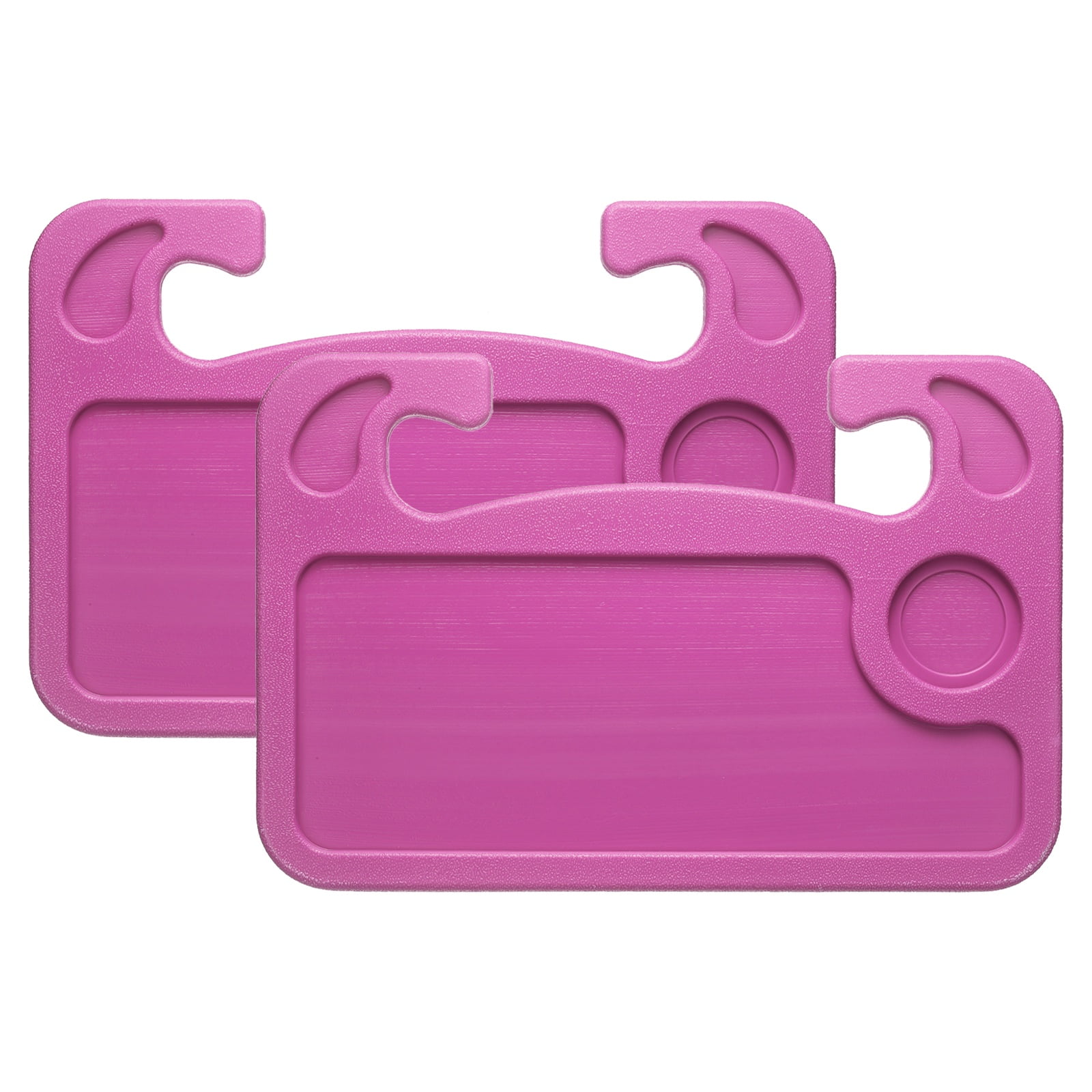 Uxcell 2 Pcs 2 in 1 Car Steering Wheel Tray Car Food Trays Auto Steering Wheel Under Table Desk for Eating Food Drink Laptop Writing Work, Pink