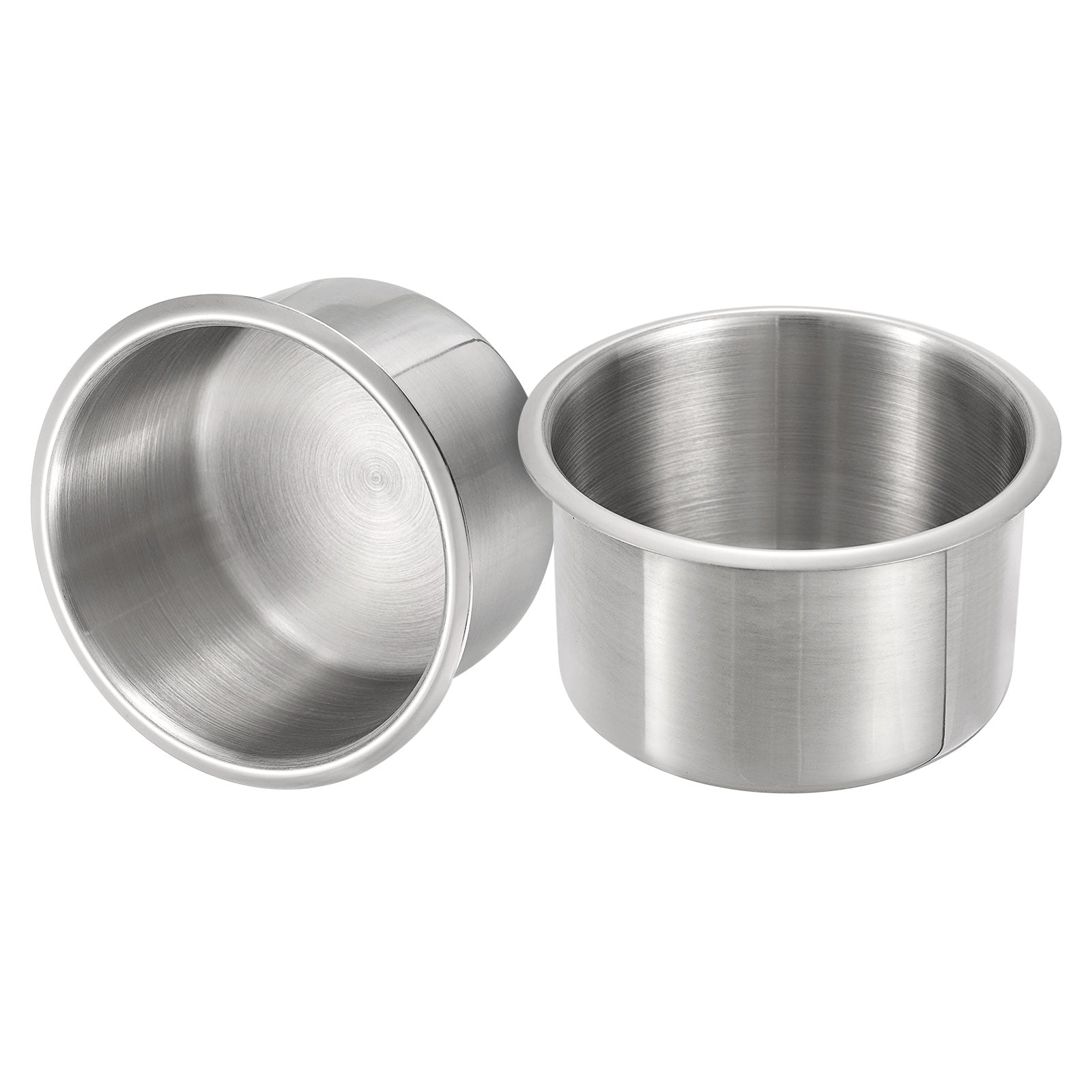 QUARKZMAN Edelstahl Drop-in Becher 2er Set - Getränkehalter Für Auto, Boot & Sofa